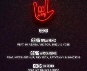 Mayorkun – Geng (Africa Remix) Ft. Riky Rick, Kwesi Arthur, Rayvanny, Innoss’B